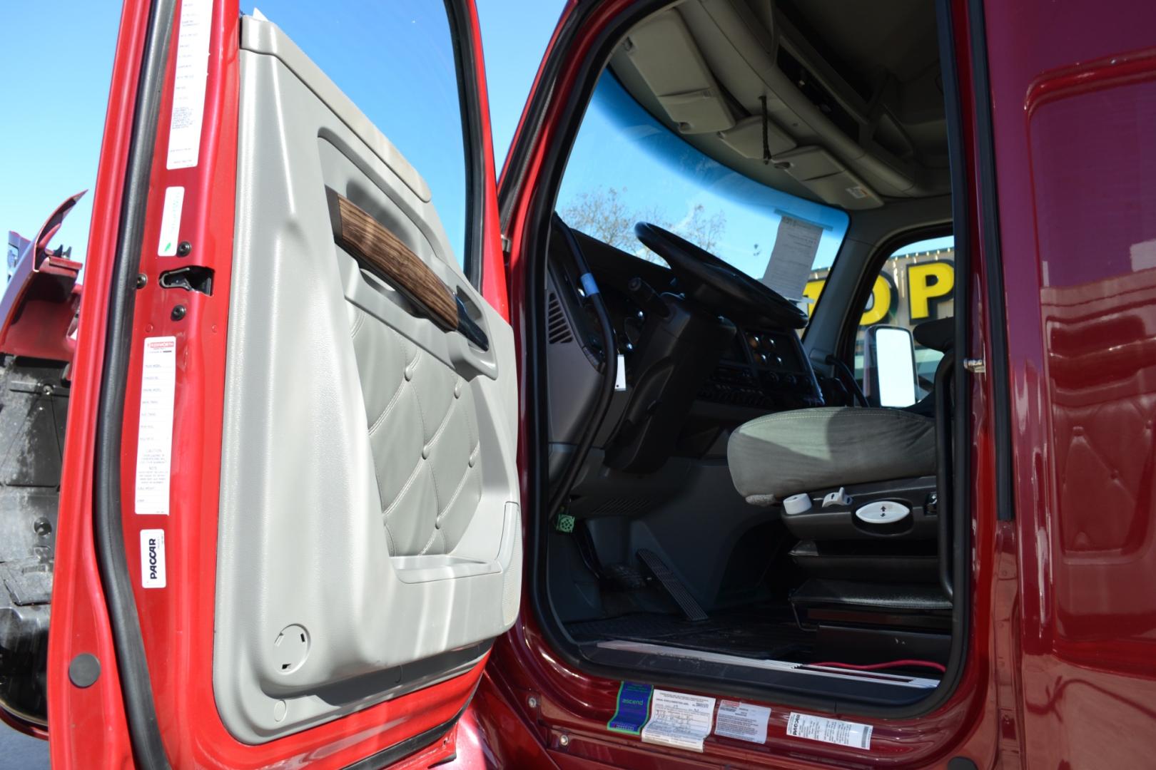 2017 MAROON KENWORTH T680 with an PACCAR MX13 12.9L 455HP engine, ULTRASHIFT 10SPD AUTOMATIC transmission, located at 9172 North Fwy, Houston, TX, 77037, (713) 910-6868, 29.887470, -95.411903 - 76" RAISED ROOF SLEEPER, DOUBLE BUNK, DUAL 135 GALLON FUEL TANKS, WB: 230", RATIO: 3.36, ALUMINUM WHEELS, BUILT-IN NAVIGATION, CRUISE CONTROL, POWER WINDOWS, LOCKS, & MIRRORS, ENGINE BRAKE, 53,200LB GVWR - Photo#11
